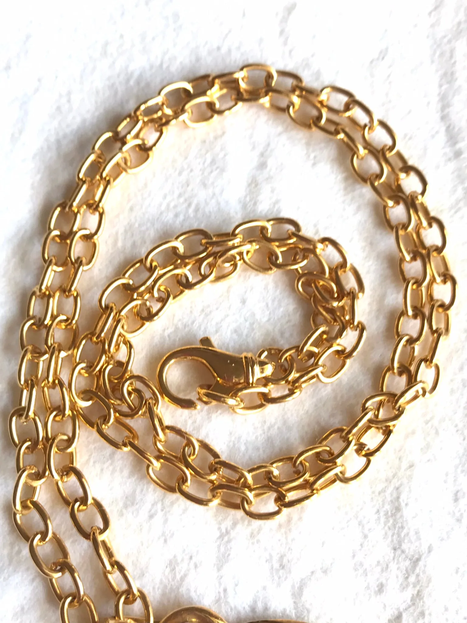 MINT. Vintage Gianni Versace chain necklace with Medusa head and crystal stone top. Must have beautiful jewelry piece. 040416