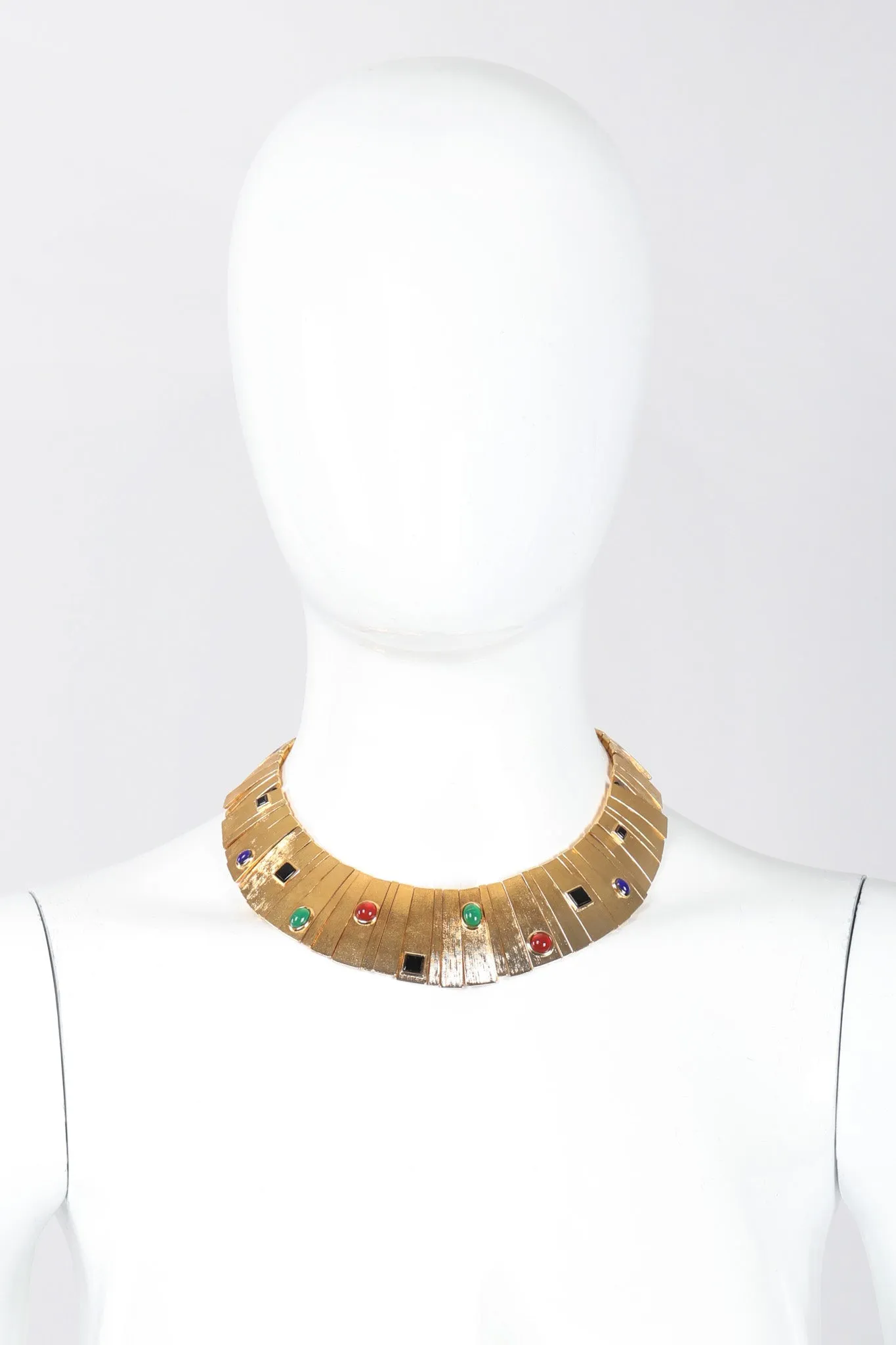Modernist Sunburst Gem Collar
