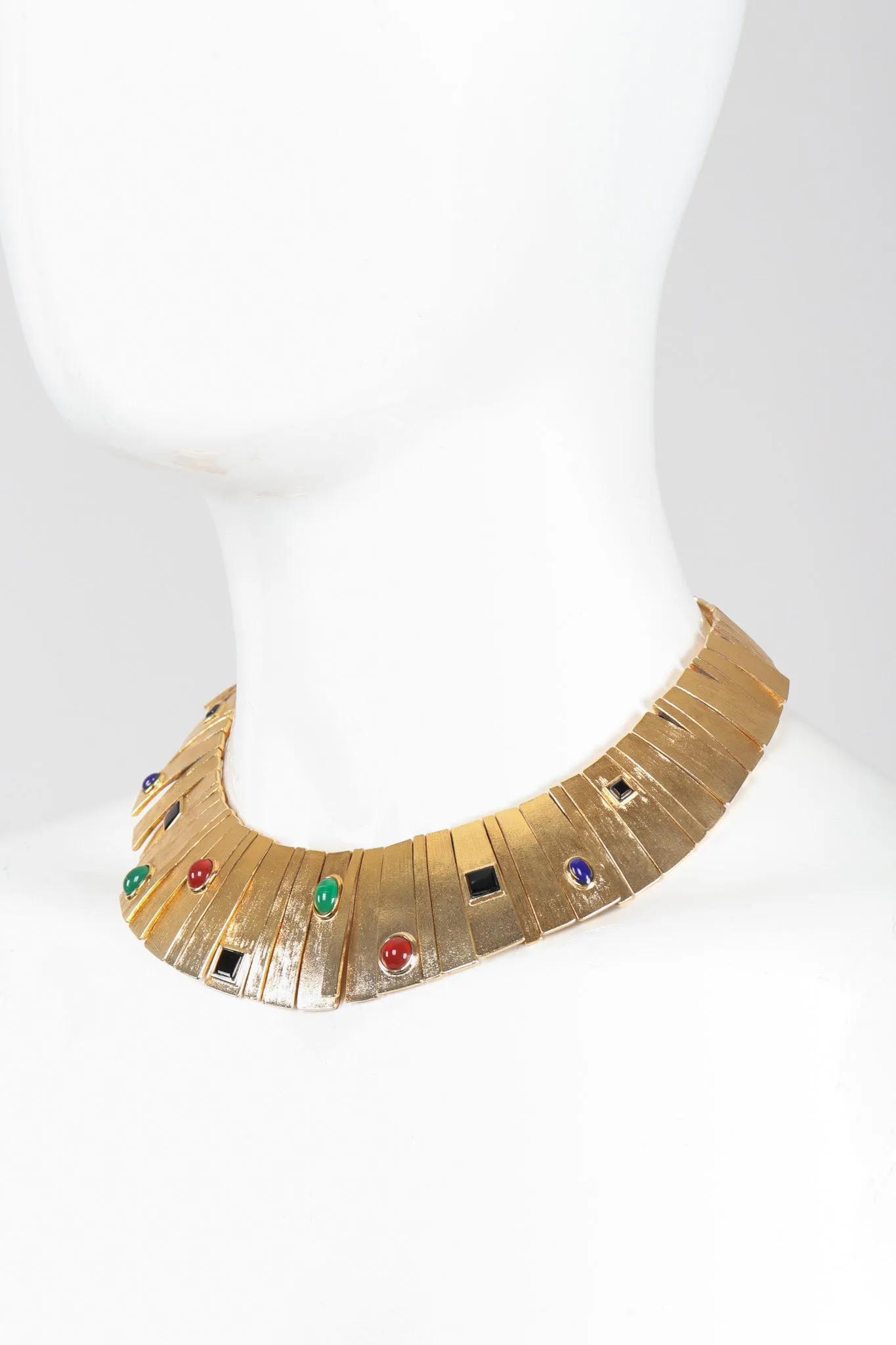 Modernist Sunburst Gem Collar