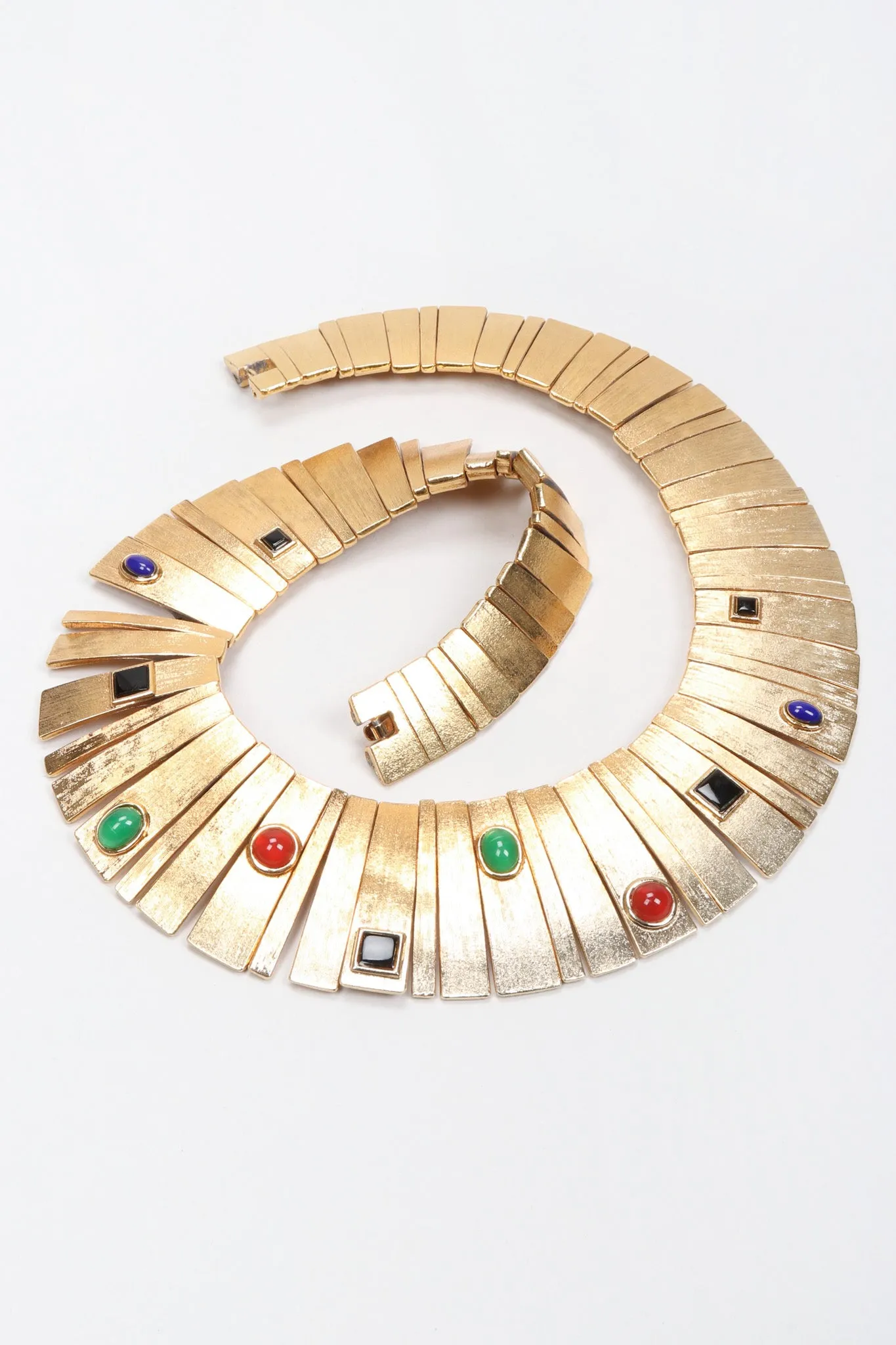 Modernist Sunburst Gem Collar