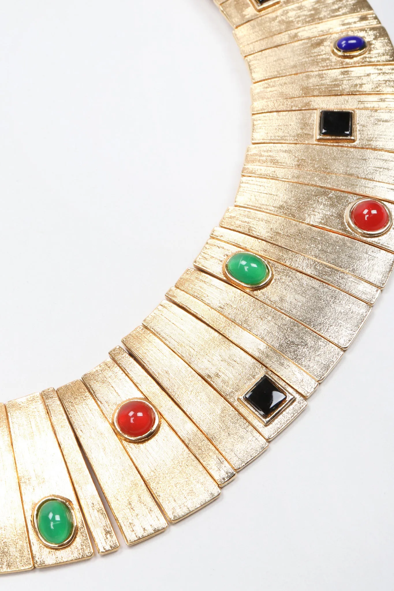 Modernist Sunburst Gem Collar