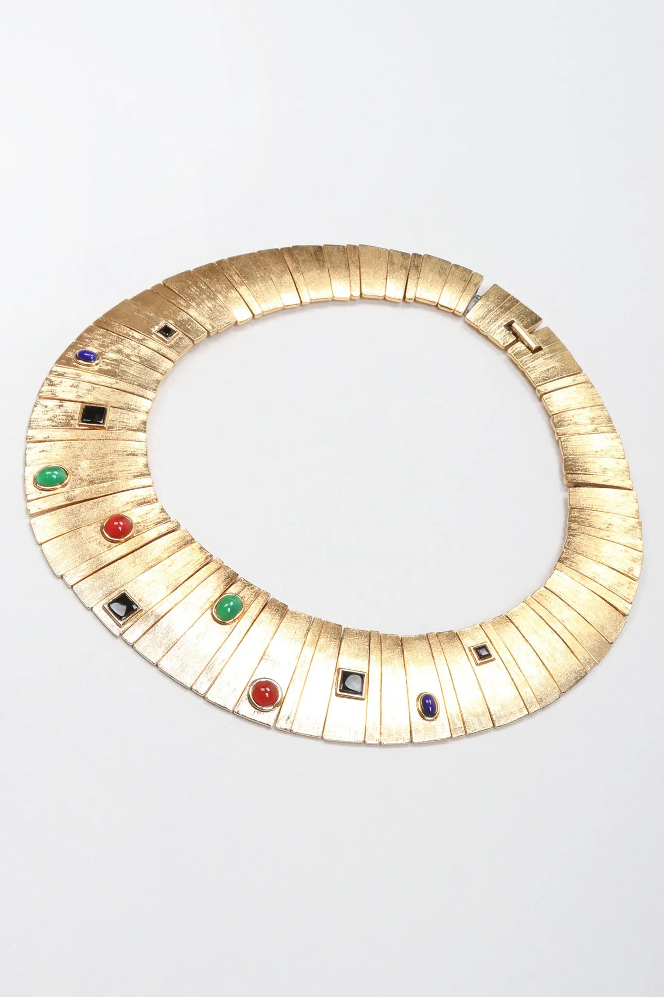 Modernist Sunburst Gem Collar