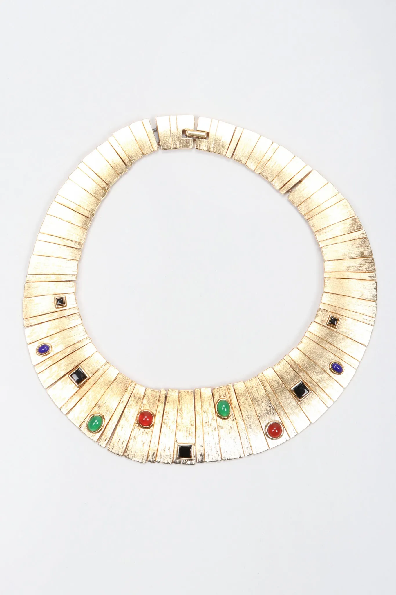 Modernist Sunburst Gem Collar