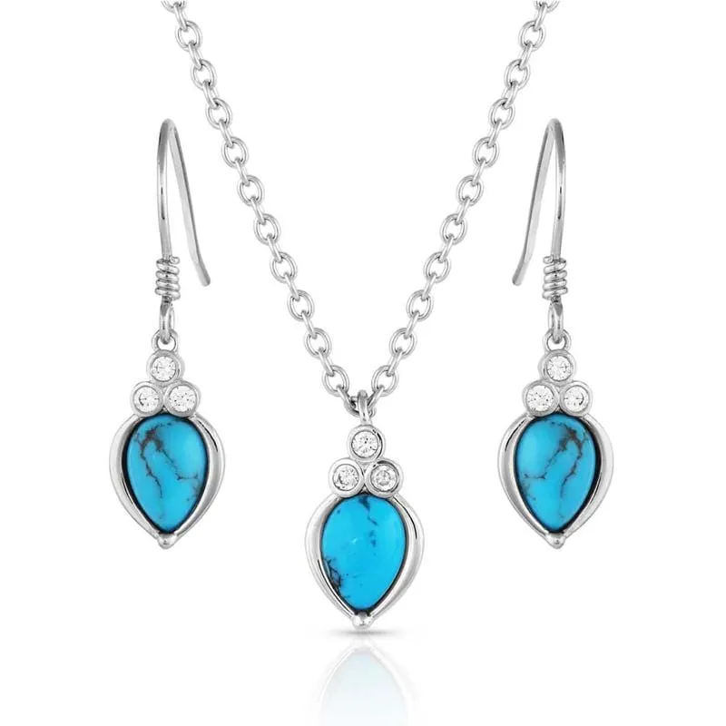 Montana Silversmiths Jewellery Set Iceberg Turquoise
