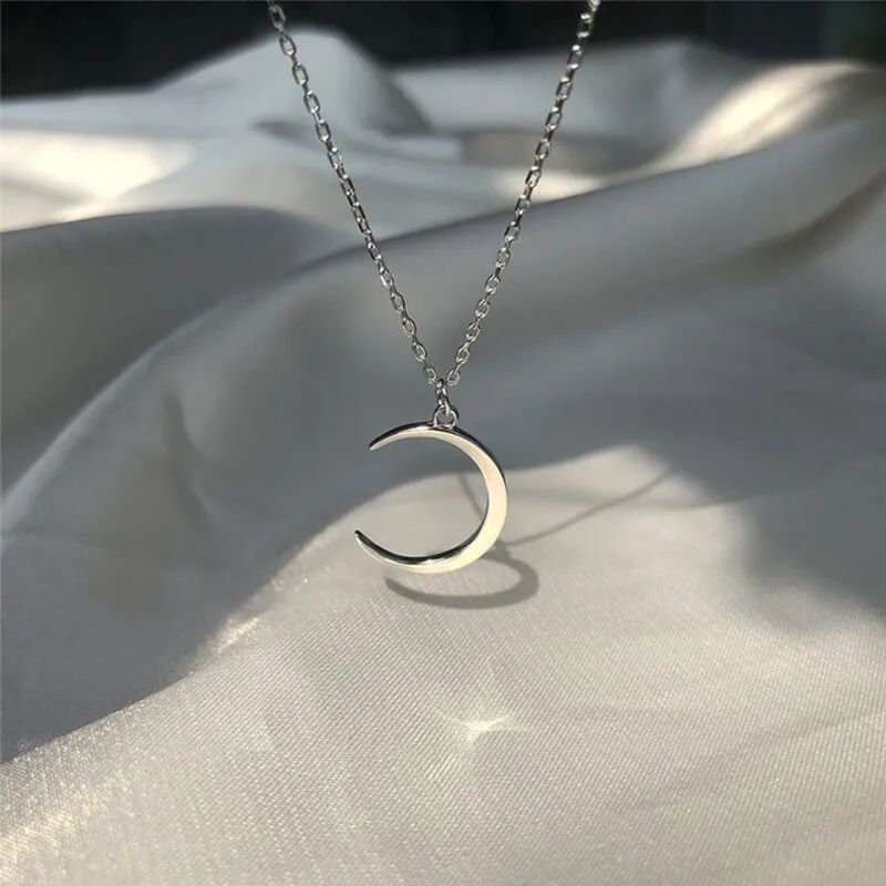 Moon Silver Necklace