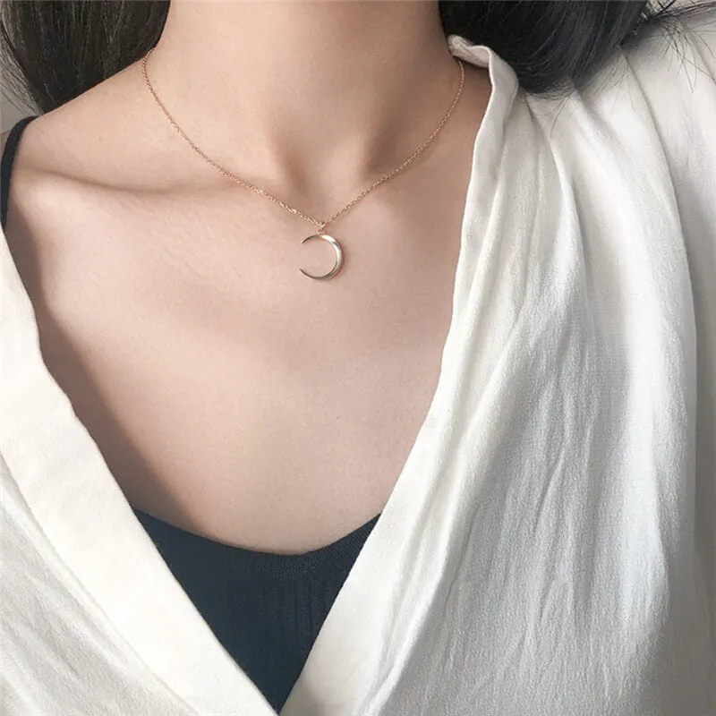 Moon Silver Necklace