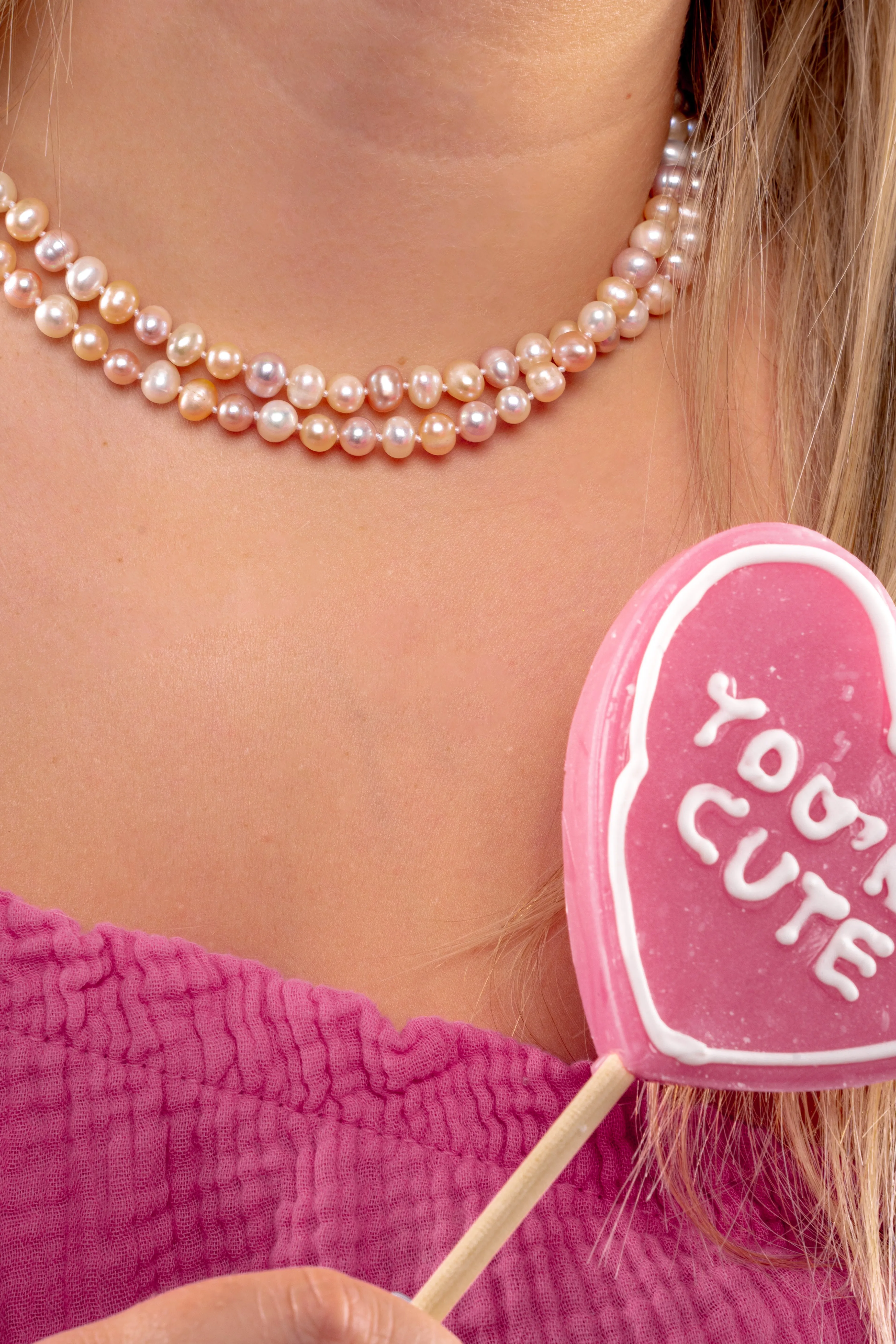 Multicolor large Pearl Necklace