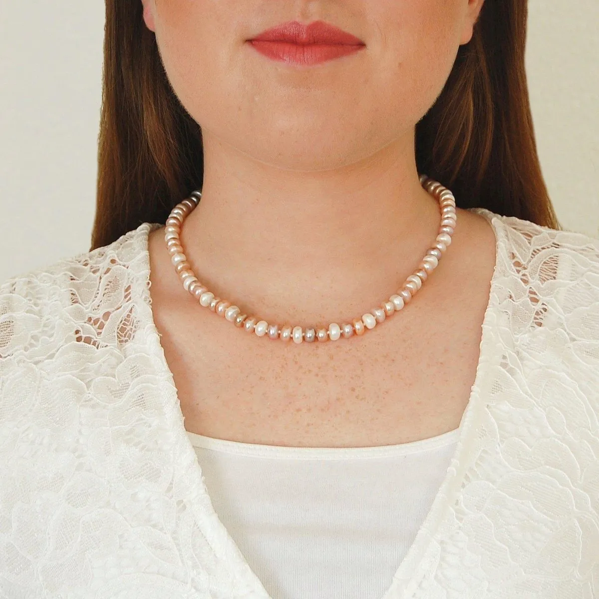 Multicolor Pearl Necklace