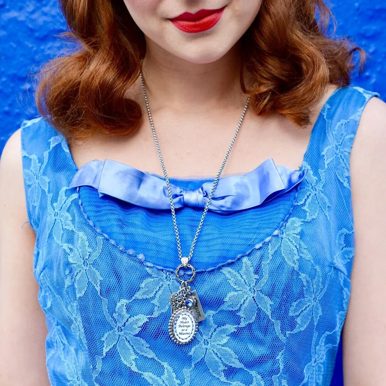 My Heart Belongs to a Police Officer Necklace