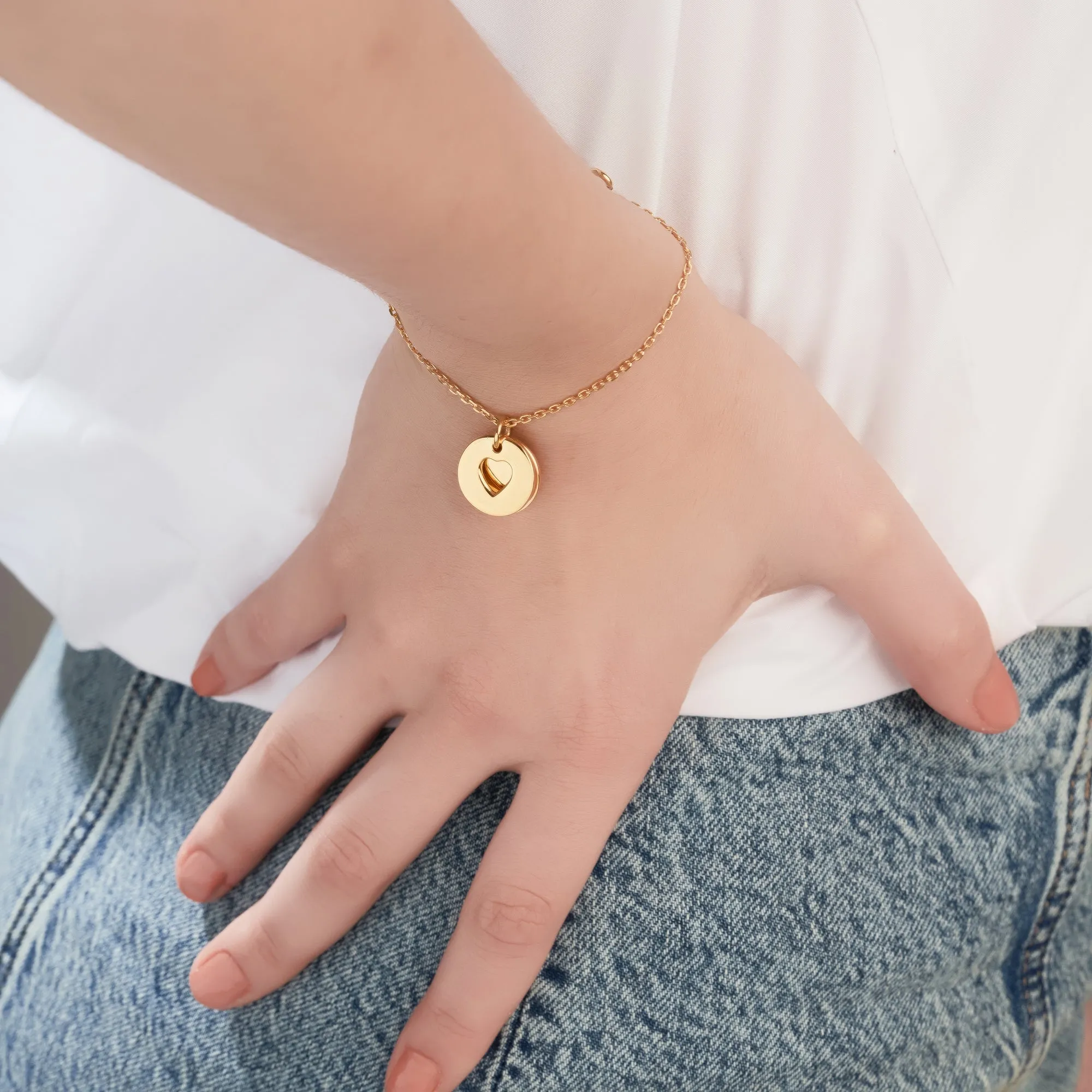 Mysha Personalized Captured Eternal Dual Love Bracelet