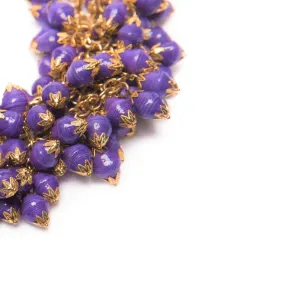 Nairobi Purple Paper Bead Necklace