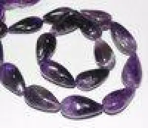 Natural Pink Amethyst Smooth Pear Drop Gemstone Loose Beads Strand 14" 10mm 16mm