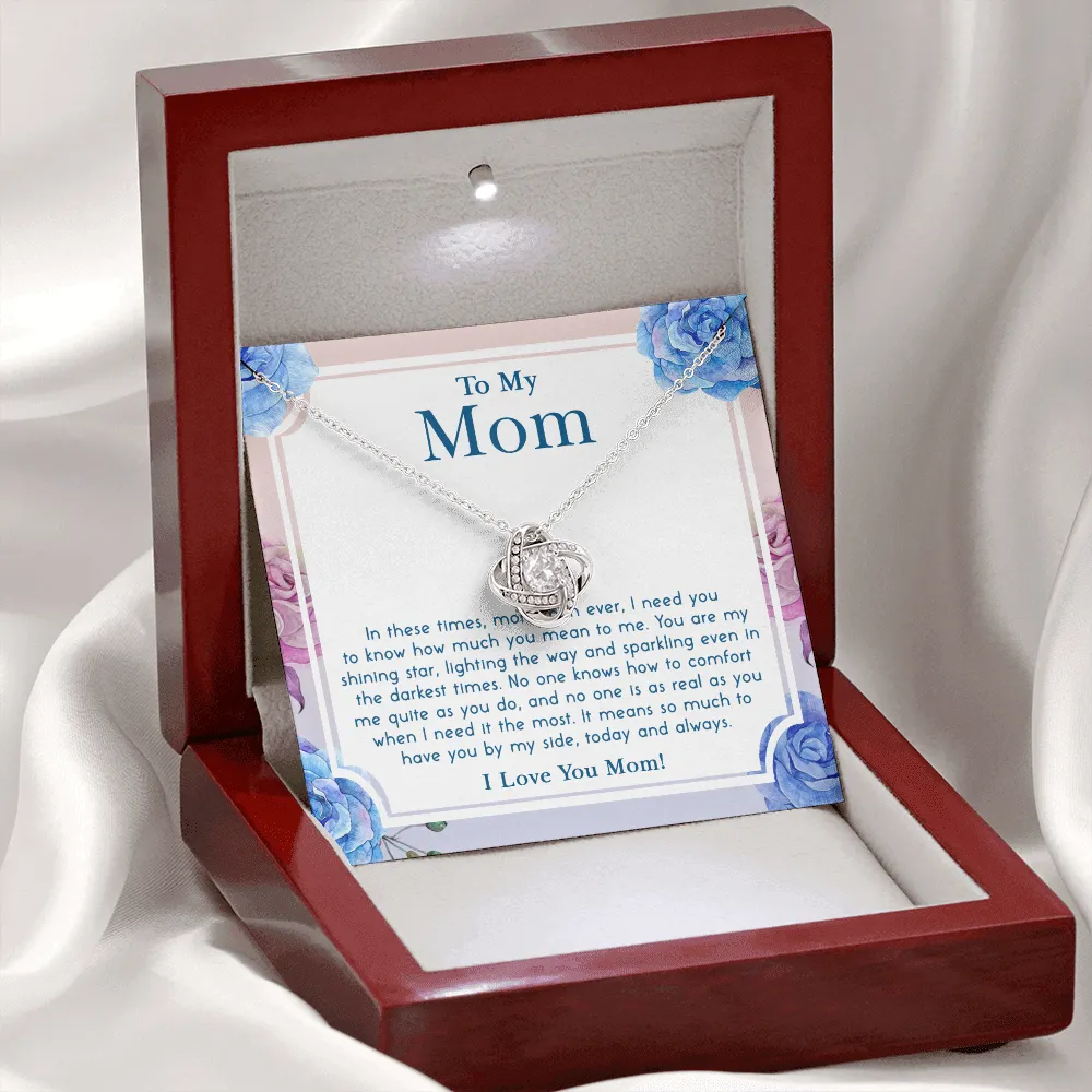 Necklace Gift For Mom, I'll Always Need You Jewelry Message Card