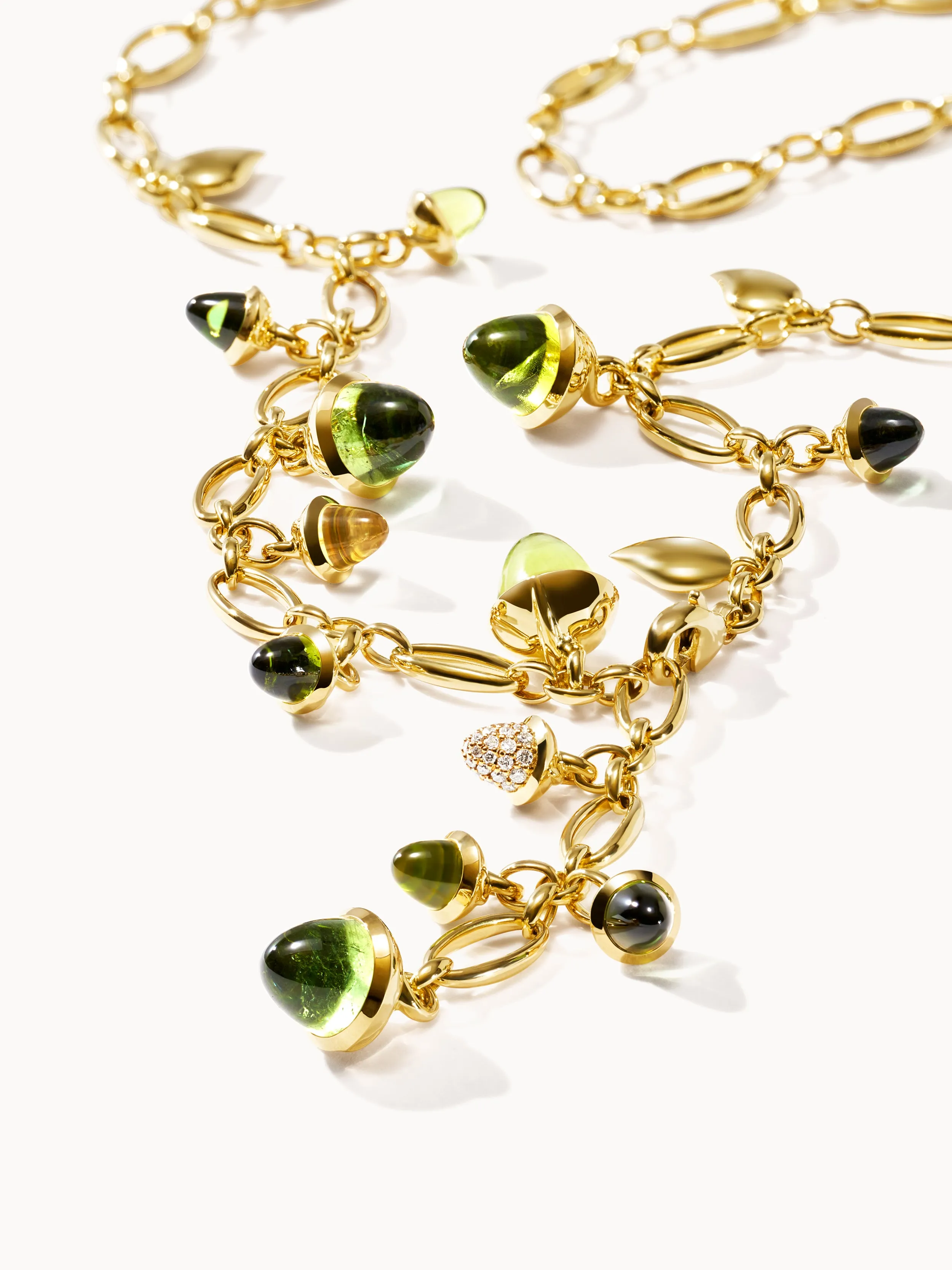 Necklace MIKADO 'Rainforest' with Diamond Pavé - 56 cm 'Rainforest'