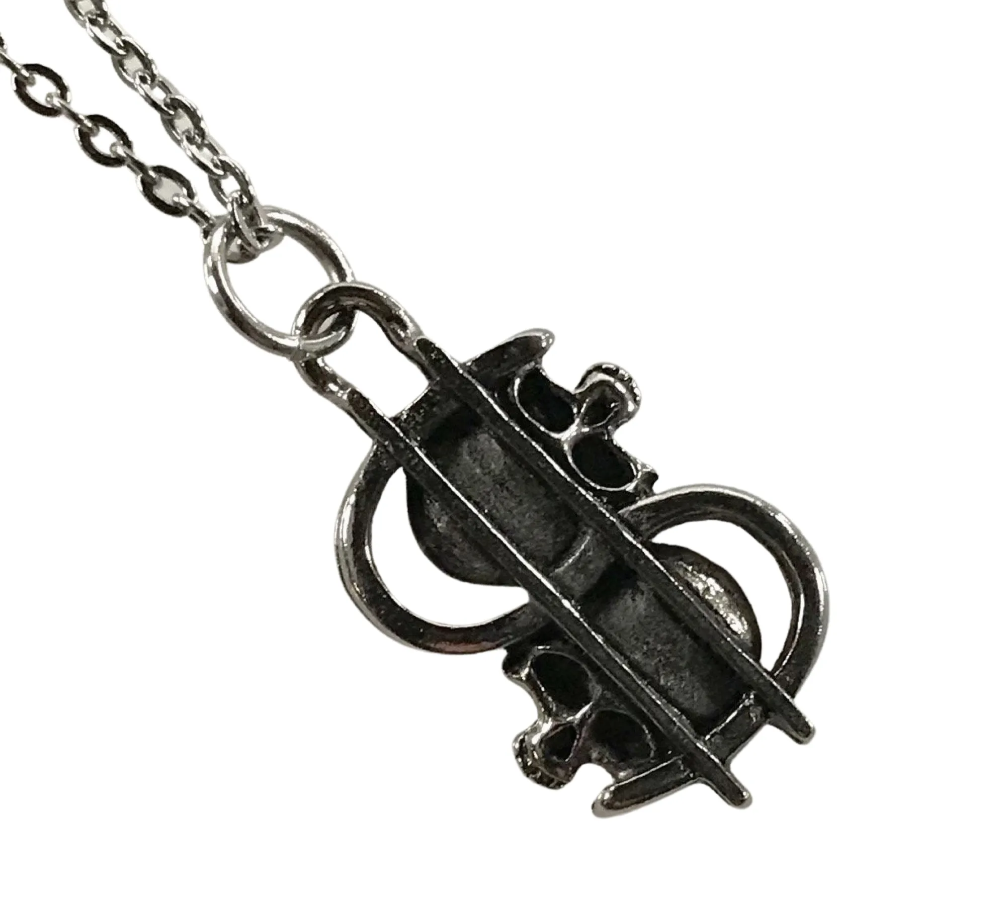NOS G&S skull dollar sign novelty pendant necklace