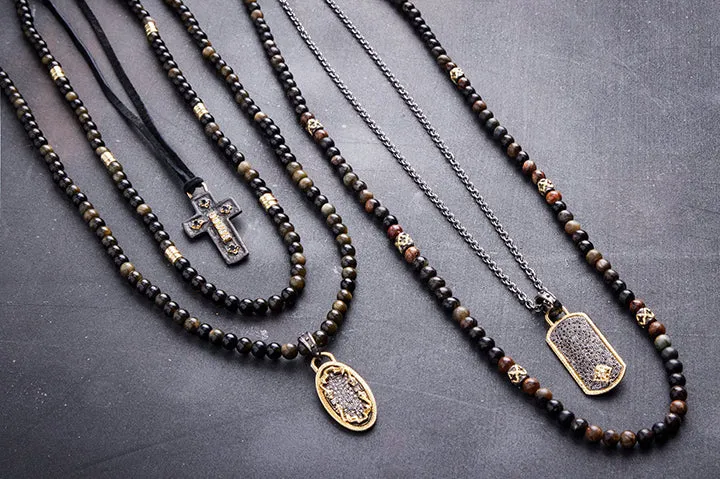Obsidian Beaded Necklace