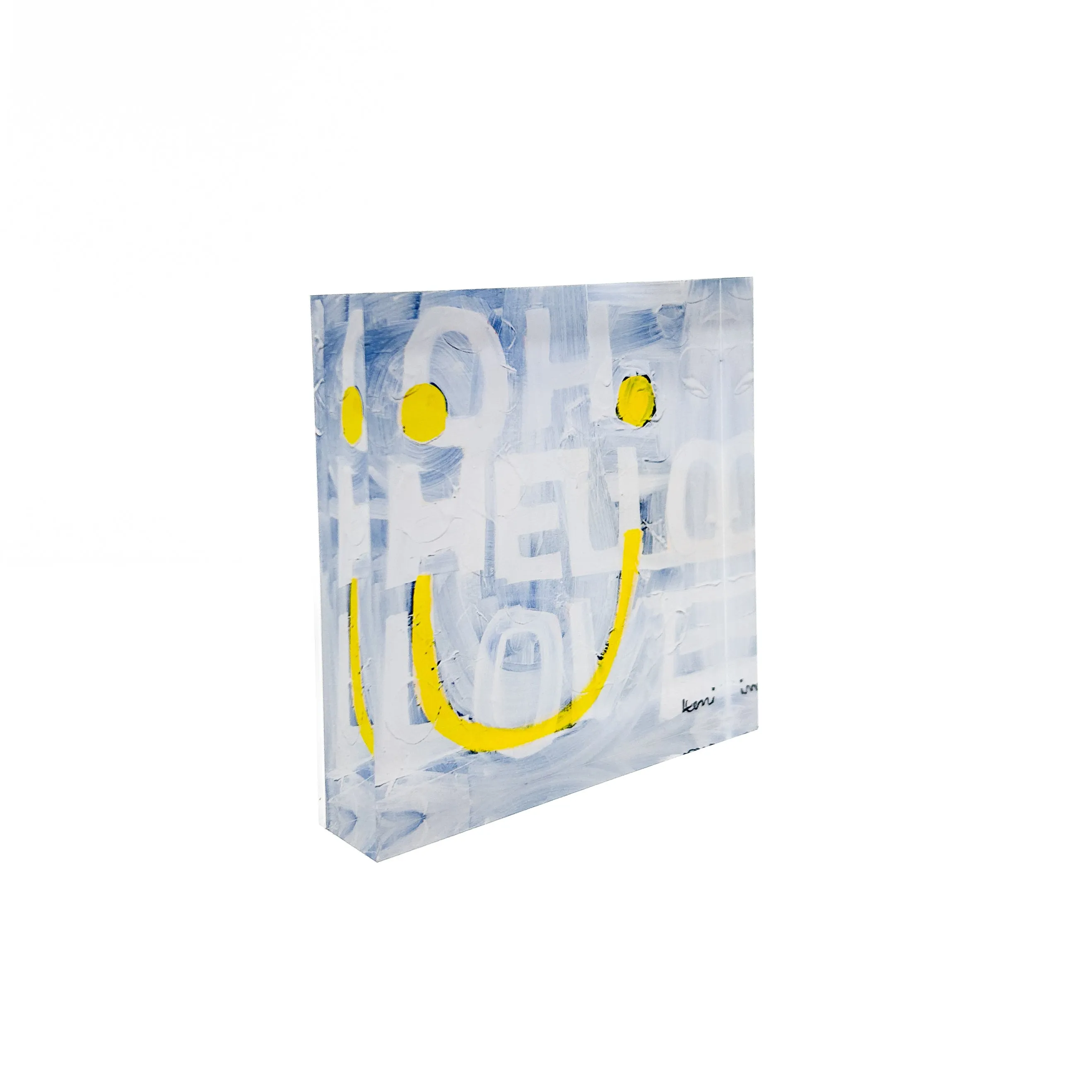 Oh Hello Smiley Block of Love
