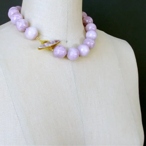 Orchid Kunzite Choker Necklace - Orianne II Necklace