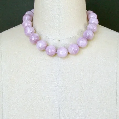 Orchid Kunzite Choker Necklace - Orianne II Necklace
