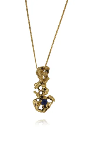 Out of the Sea Necklace with Sapphire