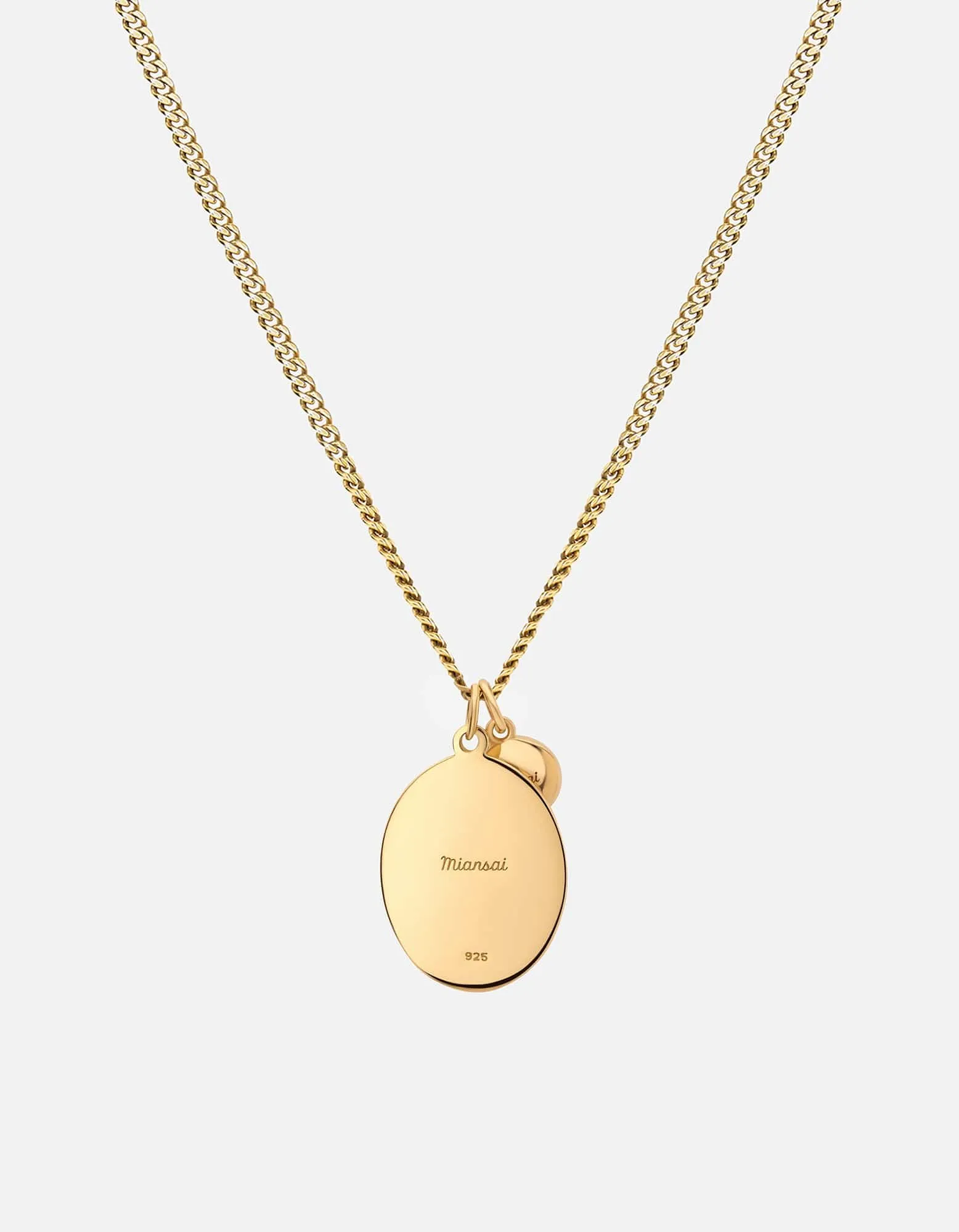 Oxen Necklace, Gold Vermeil/Black
