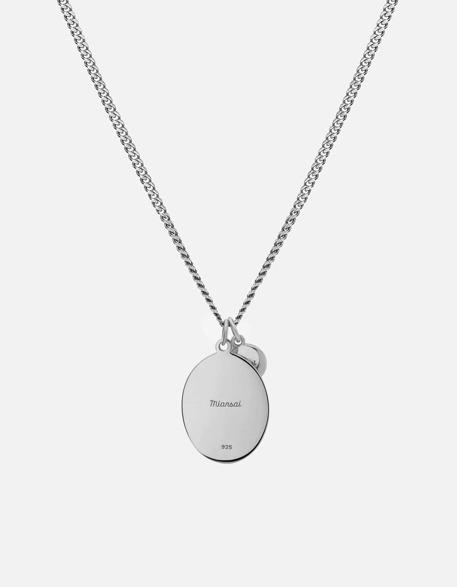 Oxen Necklace, Sterling Silver/Black