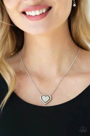 Paparazzi Game, Set, MATCHMAKER - White Necklace