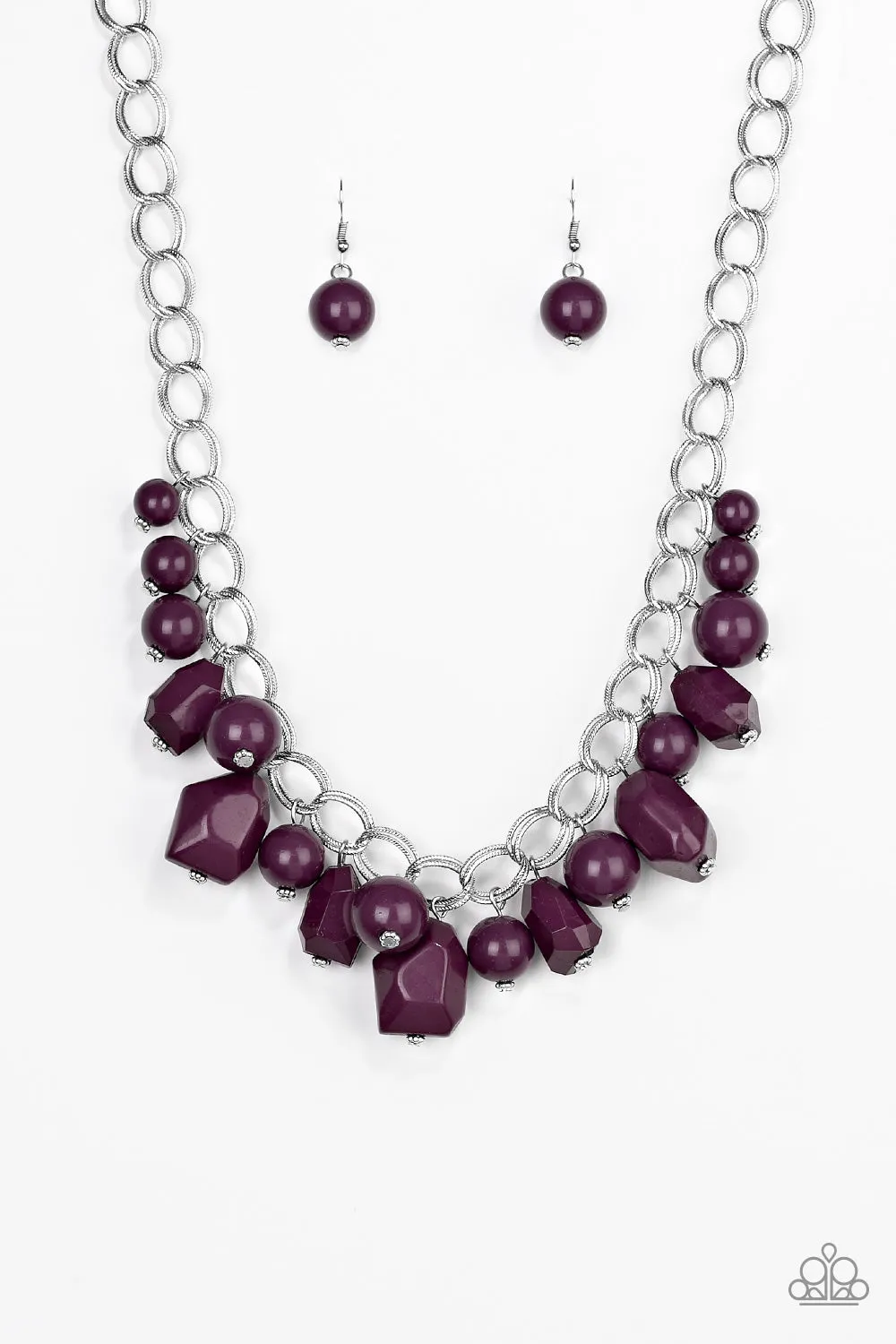 Paparazzi Gorgeously Globetrotter Purple Necklace