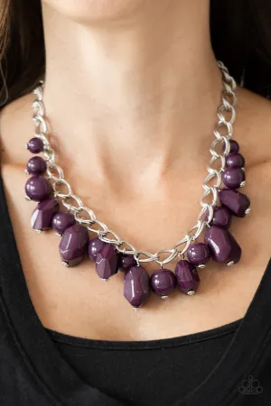 Paparazzi Gorgeously Globetrotter Purple Necklace