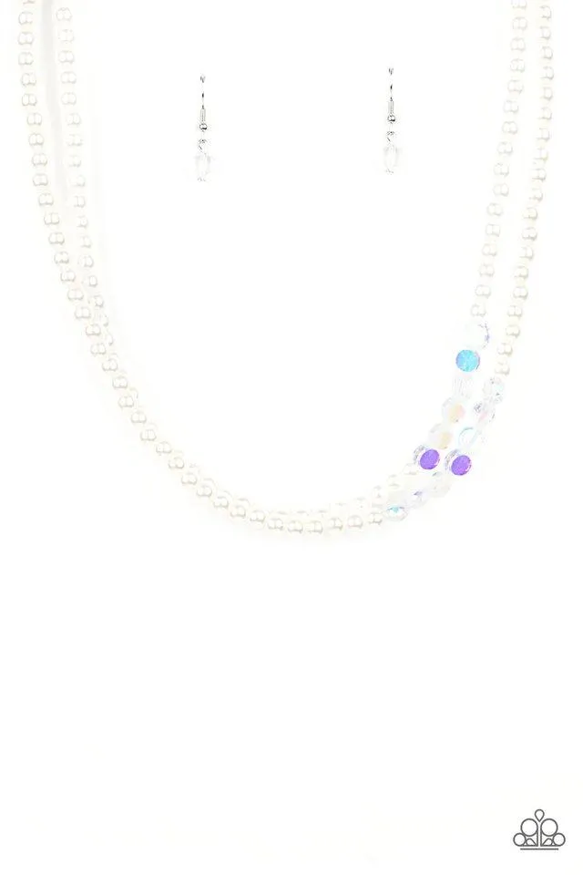Paparazzi Poshly Petite - White Necklace