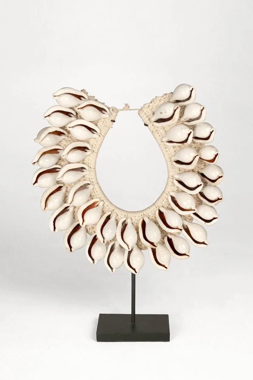 Papua Giant Cowry Shell Necklace Sculpture