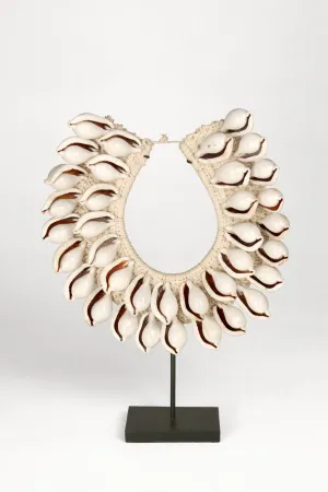 Papua Giant Cowry Shell Necklace Sculpture