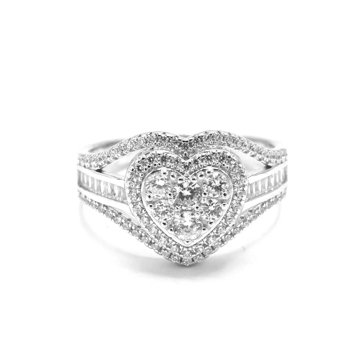 Pave Heart Ring