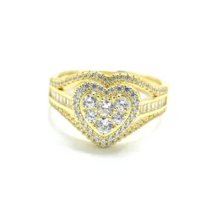 Pave Heart Ring