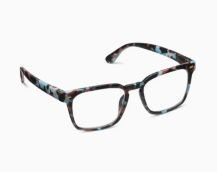 Peepers Jude Blue Light Reading Glasses - Charcoal Horn