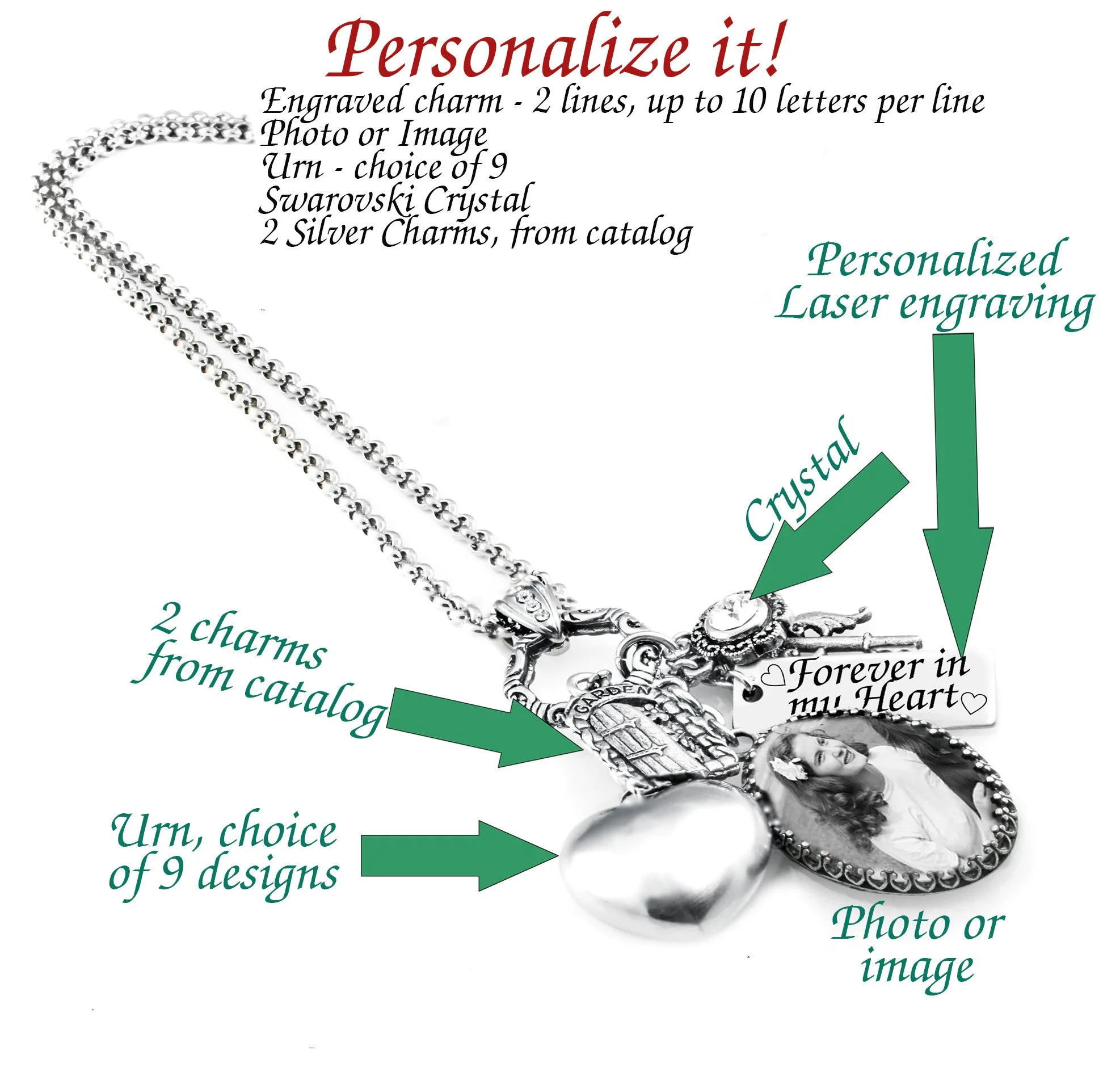 Personalized Cremation Urn Necklace
