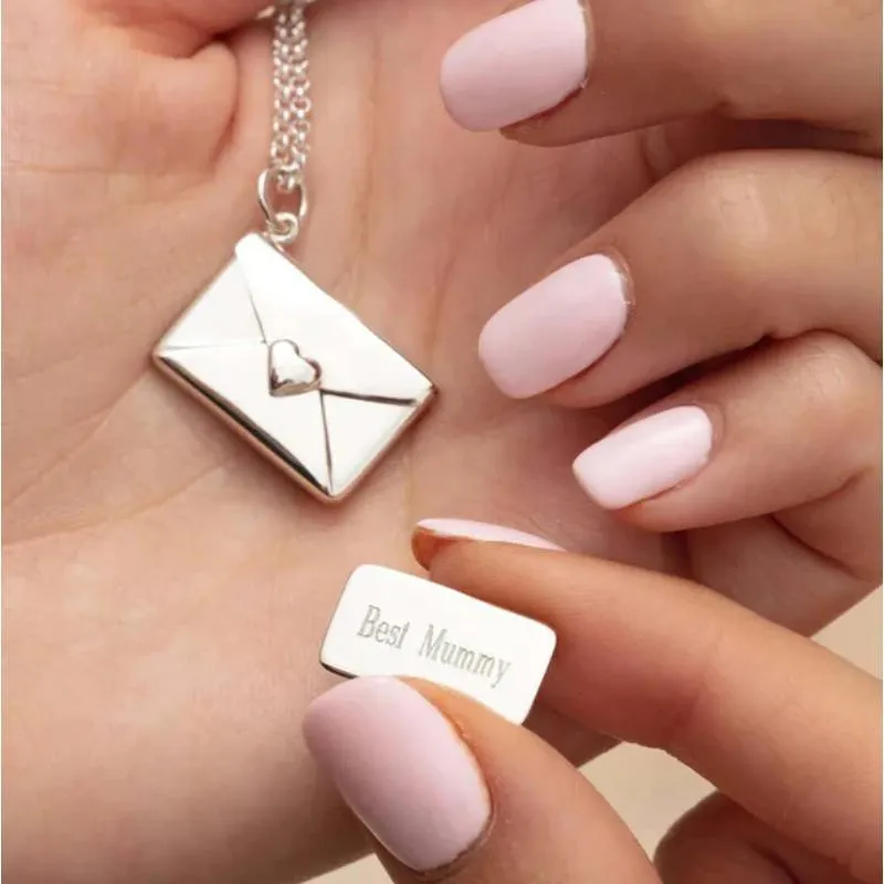 Personalized Envelope Design Necklace