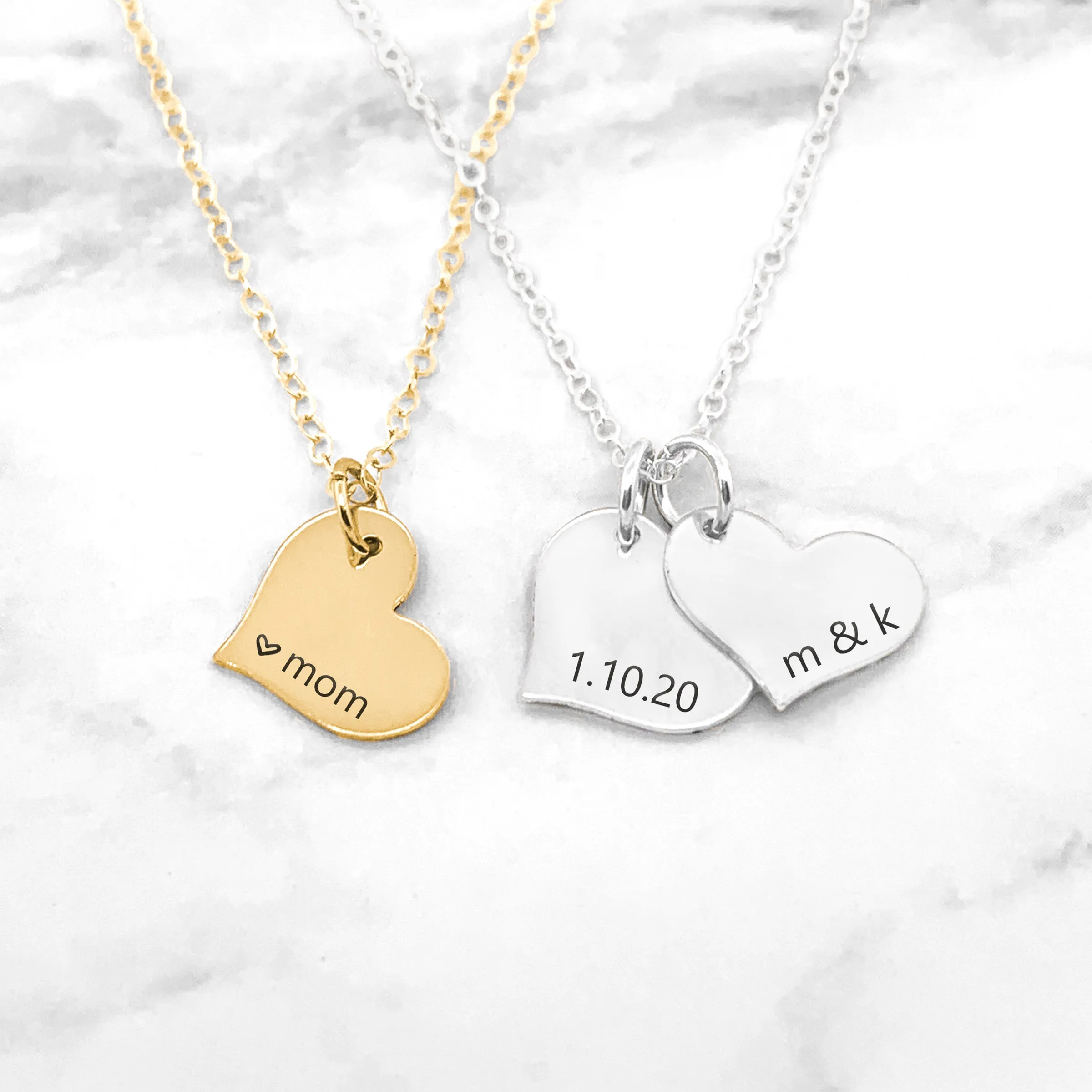 Personalized Heart Necklace