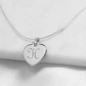 Personalized Heart Necklace