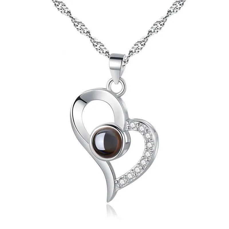 Personalized Heart Photo Necklace