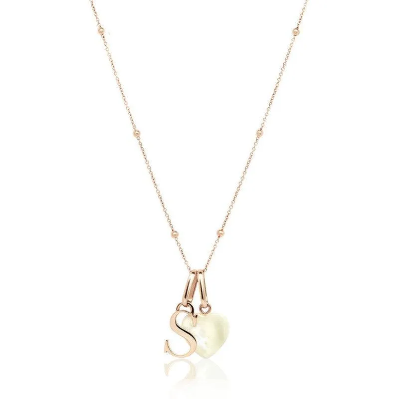 Personalized Initial Letter Birthstone Necklace - Custom Jewelry Gift