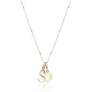 Personalized Initial Letter Birthstone Necklace - Custom Jewelry Gift