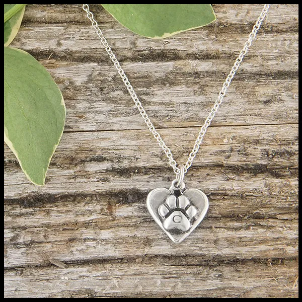 Personalized Paw Print Necklace