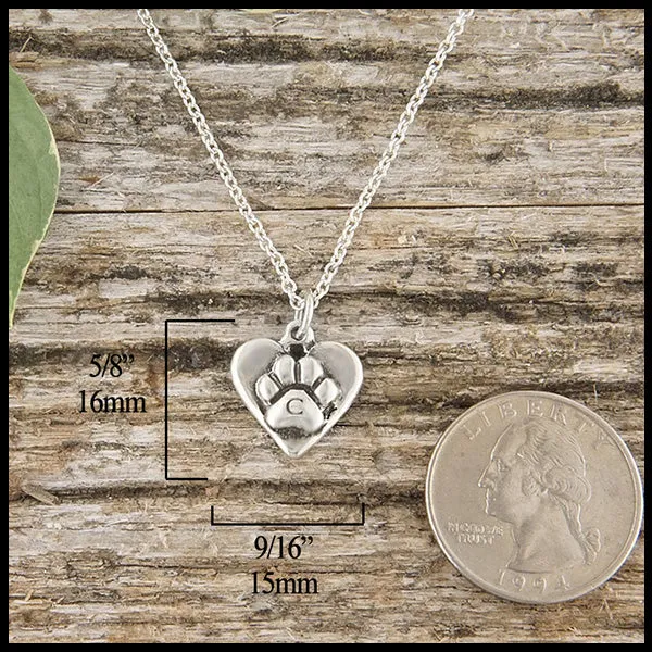 Personalized Paw Print Necklace