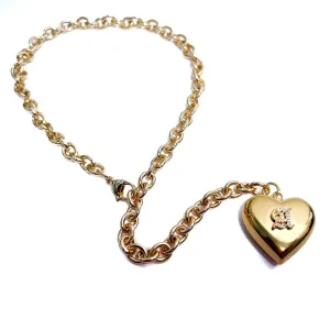 Personalized Puffy Heart Lariat