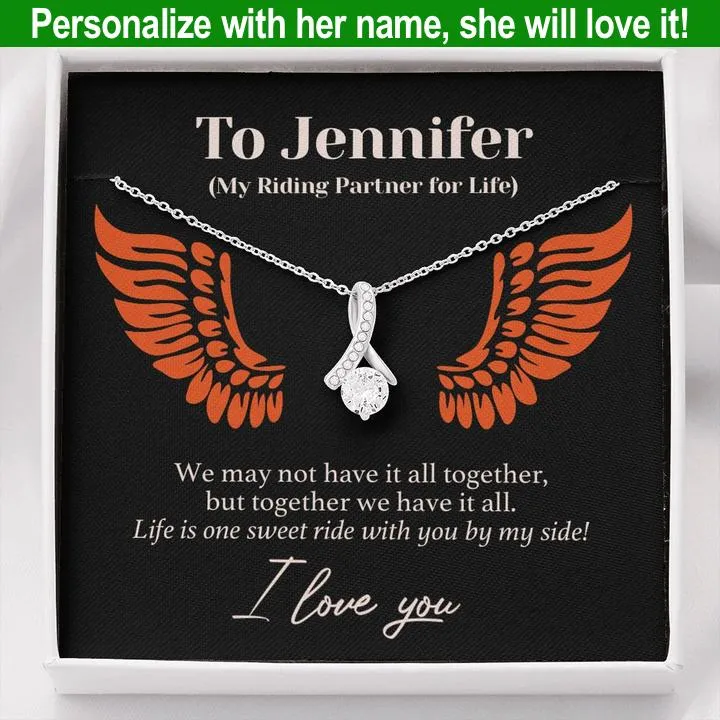 Personalized Sweet Ride Forever Love Necklace