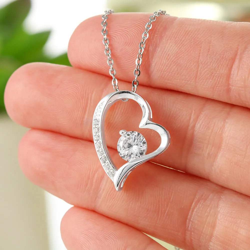 Personalized To The Best Mother-In-Law Heart Shaped Necklace