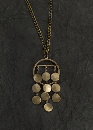 Phoenix Necklace in Antique Brass