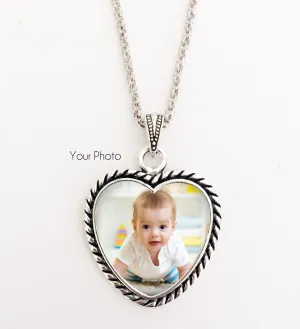 Photo Heart Necklace