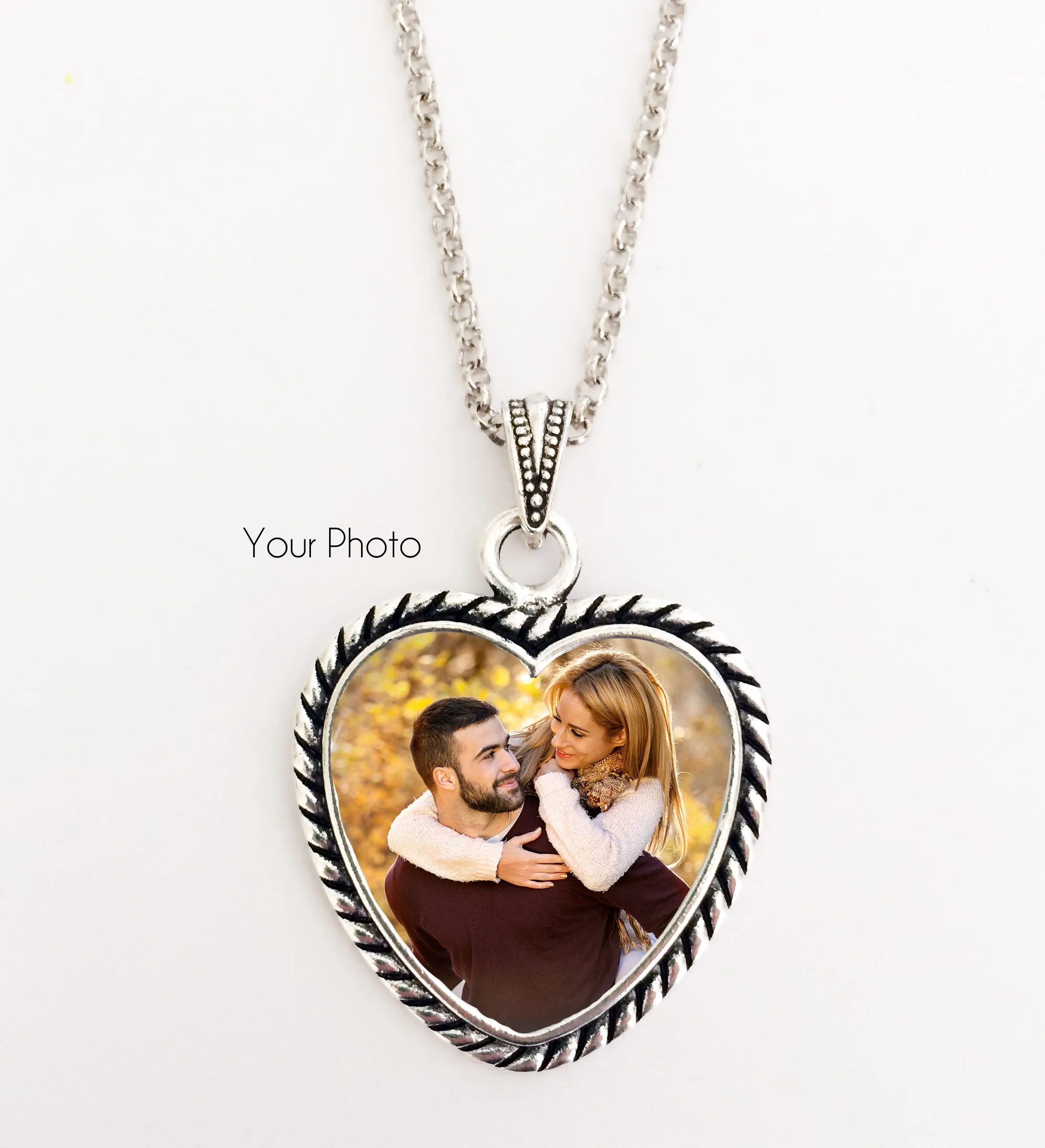 Photo Heart Necklace